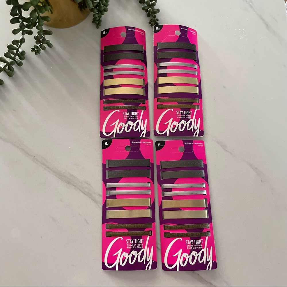 X4 GOODY Hair Barrettes New